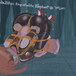 This is a pixiv picture whose title is Shoot the butt.