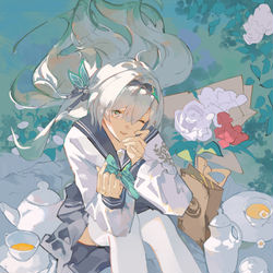This is a pixiv picture whose title is Firefly Schoolgirl.