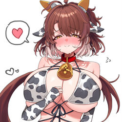 This is a pixiv picture whose title is 牛ビキニダンツ.