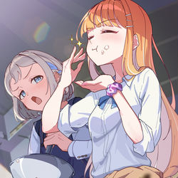 This is a pixiv picture whose title is つまみ食い.