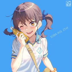 This is a pixiv picture whose title is 看板娘「蒼囲空」21周年記念。.