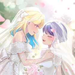 This is a pixiv picture whose title is June bride.