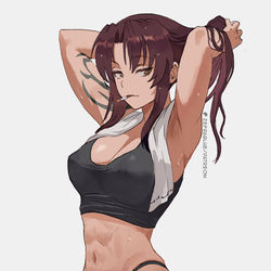 This is a pixiv picture whose title is レヴィ.