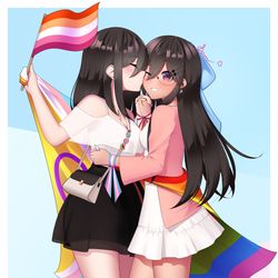 This is a pixiv picture whose title is Pride 2025.