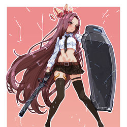This is a pixiv picture whose title is riot guard.