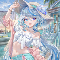 This is a pixiv picture whose title is お忍びバケーション.