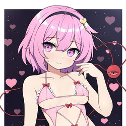 This is a pixiv picture whose title is エッチ衣装さとり.
