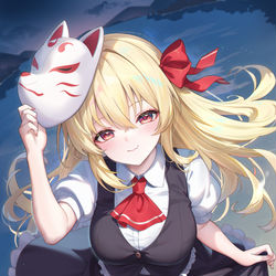 This is a pixiv picture whose title is ルーミア.