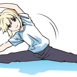 This is a pixiv picture whose title is ストレッチリコ.