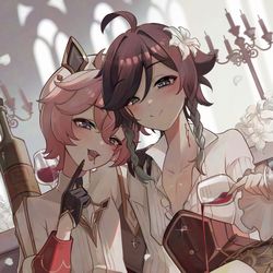This is a pixiv picture whose title is :3.