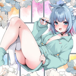 This is a pixiv picture whose title is カンザリンちゃんと展示会の思い出！.