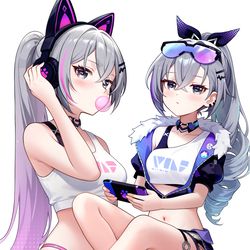 This is a pixiv picture whose title is Silver Wolf.