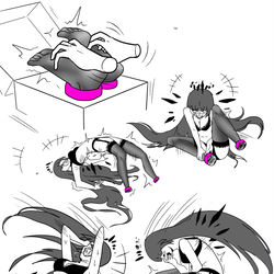 This is a pixiv picture whose title is 图图姐无拘束足盒.