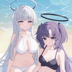 This is a pixiv picture whose title is 水着ノアユウ.
