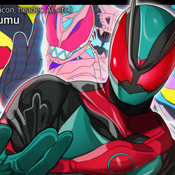 This is a pixiv picture whose title is 『 仮面ライダーゼッツ 』.