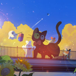 This is a pixiv picture whose title is july.