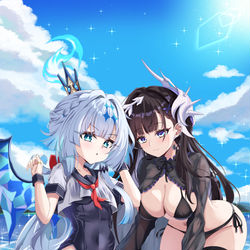 This is a pixiv picture whose title is Hysilens&Cerydra.