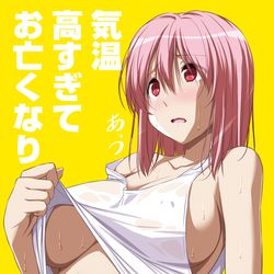 This is a pixiv picture whose title is 暑すぎてお亡くなり幽々子様.