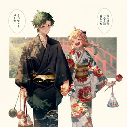 This is a pixiv picture whose title is 逸れないように。.