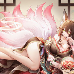 This is a pixiv picture whose title is 恩公~.