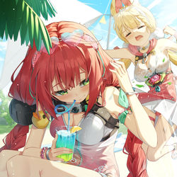 This is a pixiv picture whose title is 🏝️.