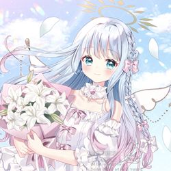 This is a pixiv picture whose title is ‧⁺ ⊹˚.🤍🌸🤍‧⁺ ⊹˚..