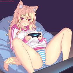 This is a pixiv picture whose title is Nekogamer Tiffy~~.