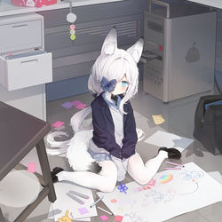 This is a pixiv picture whose title is 指挥官办公室.