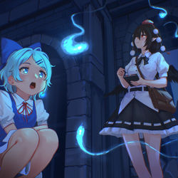This is a pixiv picture whose title is 廃墟探索.