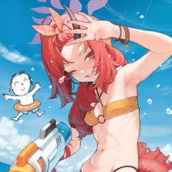 This is a pixiv picture whose title is レンゲ.