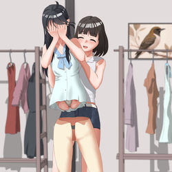 This is a pixiv picture whose title is 又要麻烦店员小姐姐帮忙了.