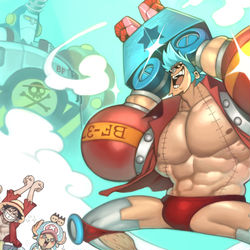 This is a pixiv picture whose title is One piece fanart repost/repaint.