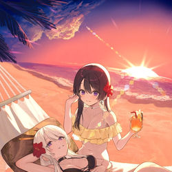 This is a pixiv picture whose title is マジックアワーランデブー.