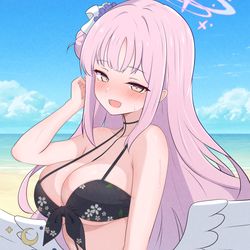 This is a pixiv picture whose title is ミカとコハル水着.