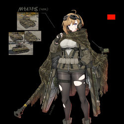 This is a pixiv picture whose title is M4a3e8 “Hell on Wheels”.