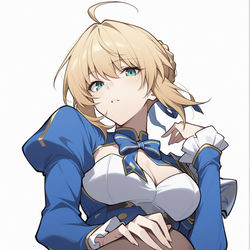 This is a pixiv picture whose title is Saber.