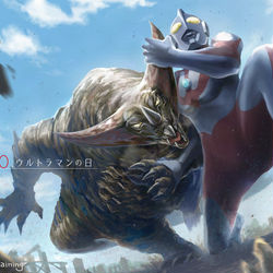 This is a pixiv picture whose title is 光の国からぼくらのために.