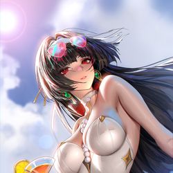 This is a pixiv picture whose title is AstraYao swimsuit.