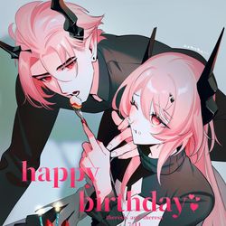 This is a pixiv picture whose title is お誕生日おめでとう.