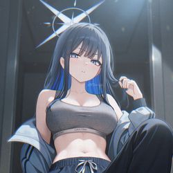 This is a pixiv picture whose title is 🖤💙錠前サオリ🖤💙.