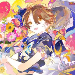 This is a pixiv picture whose title is 🪄🌸.