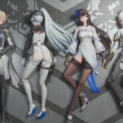 This is a pixiv picture whose title is 烧钱排排躺.