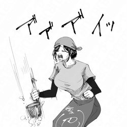 This is a pixiv picture whose title is 麺や巴.