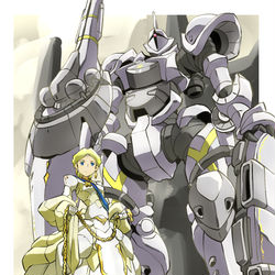 This is a pixiv picture whose title is アルテイシア・ソム・ダイクンとギャン.