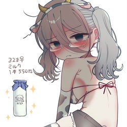 This is a pixiv picture whose title is 32歳のミルク.