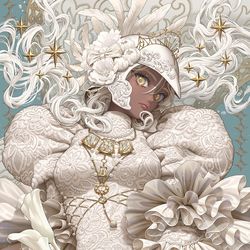 This is a pixiv picture whose title is invincible.