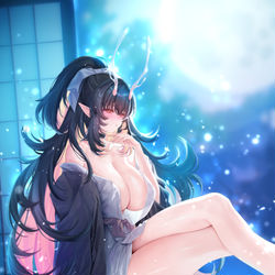 This is a pixiv picture whose title is 浴衣ヴィヴァーチェ.