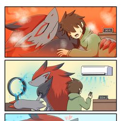 This is a pixiv picture whose title is 酷暑.