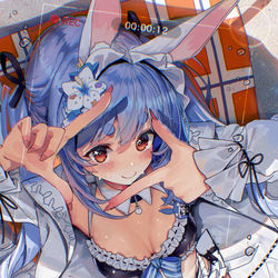 This is a pixiv picture whose title is ぺこちゃん新水着.