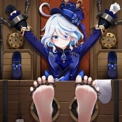 This is a pixiv picture whose title is 芙宁娜审判记录.